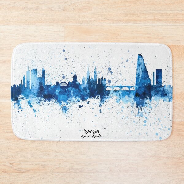 Item preview, Basel Switzerland Skyline designed and sold by ArtPrints.