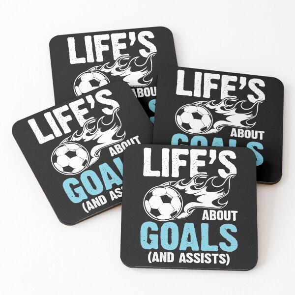 Item preview, Life Is About Goals And Assists designed and sold by SuperStuffStore.