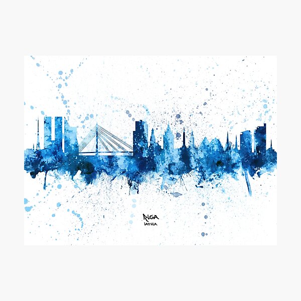 Item preview, Riga Latvia Skyline designed and sold by MICHAEL TOMPSETT.