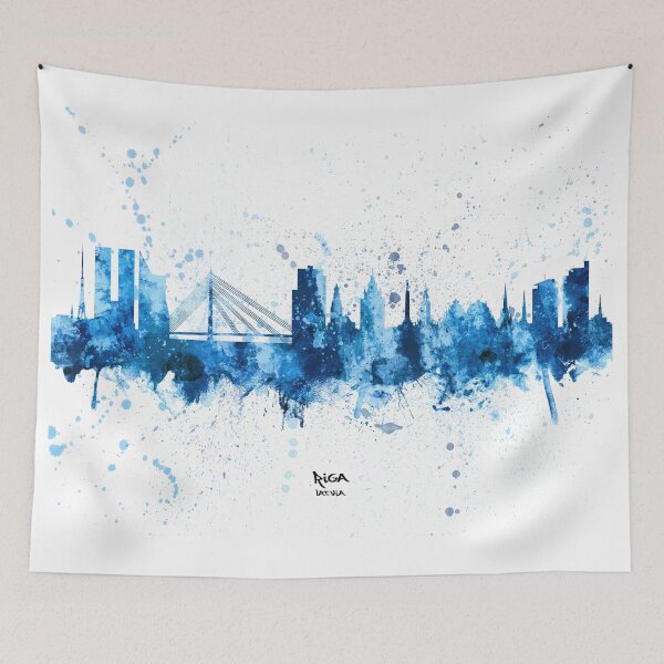 Item preview, Riga Latvia Skyline designed and sold by ArtPrints.