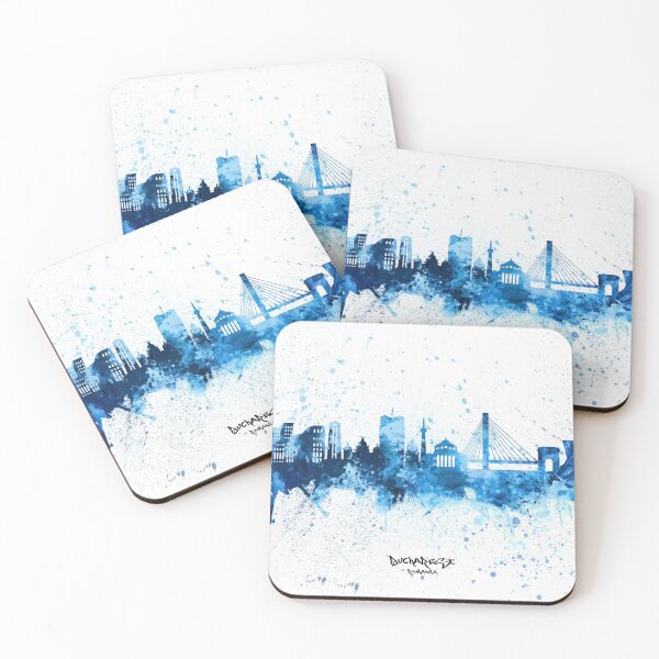 Item preview, Bucharest Romania Skyline designed and sold by ArtPrints.