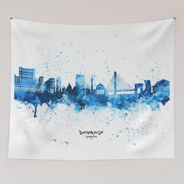 Item preview, Bucharest Romania Skyline designed and sold by ArtPrints.