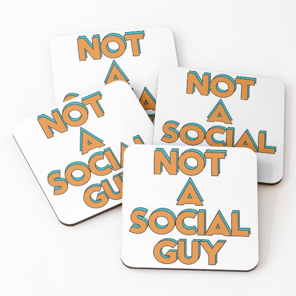 Item preview, not a social guy  designed and sold by Majesticoo.