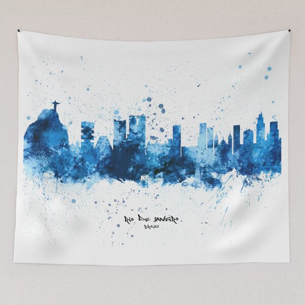 Item preview, Rio de Janeiro Brazil Skyline designed and sold by ArtPrints.