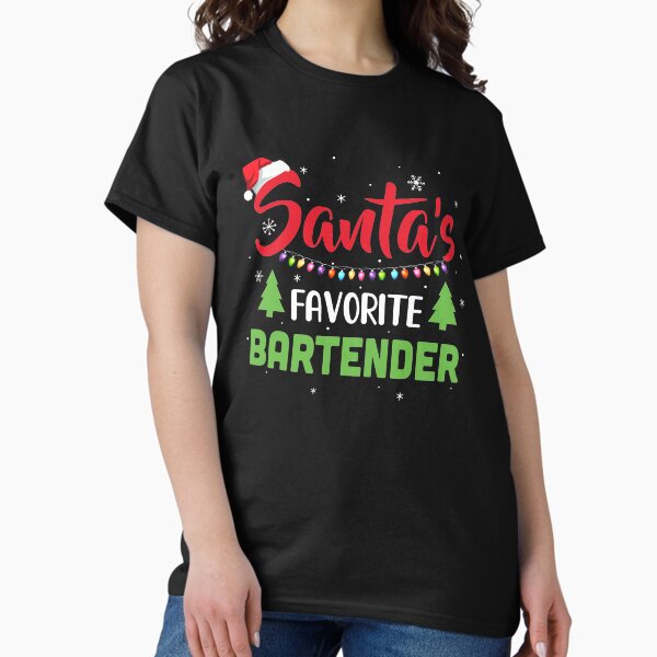 Item preview, Santa's Favorite Bartender Funny Christmas Xmas Gifts designed and sold by DanielleNicolet.