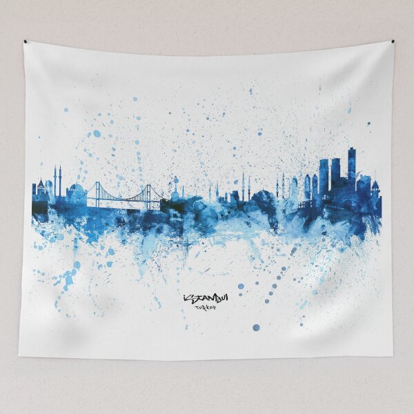 Artikelvorschau, Istanbul Turkey Skyline entworfen und verkauft von ArtPrints.
