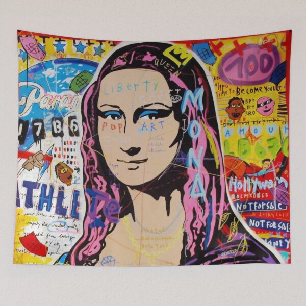 Aperçu de l'œuvre Monalisa Pop Art créée et vendue par DopeTops.