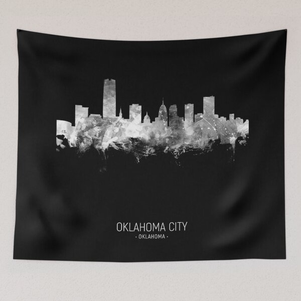 Aperçu de l'œuvre Oklahoma City Skyline créée et vendue par ArtPrints.
