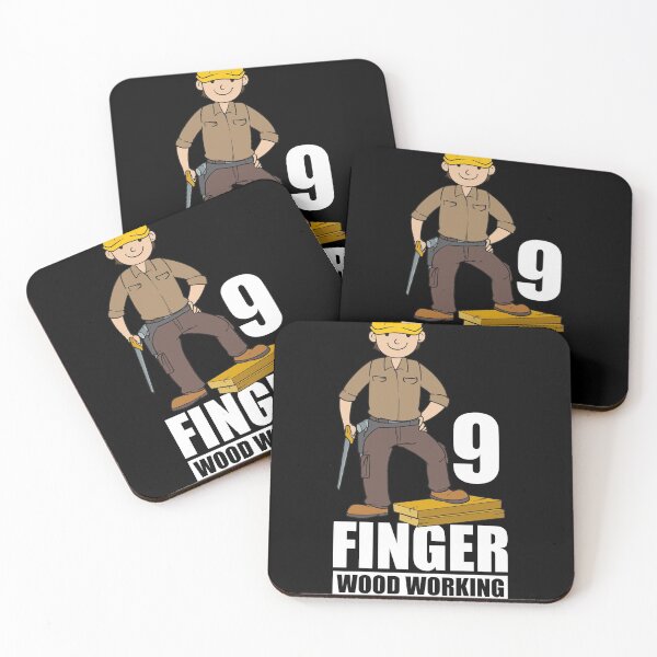Aperçu de l'œuvre 9Fingerwood Working Club Charpentier et cadeau de menuiserie créée et vendue par Rzelemenz.