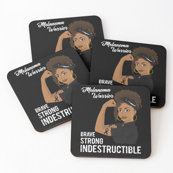 Item preview, Melanoma Cancer Warrior Indestructible Survivor Awareness designed and sold by ZNOVANNA.