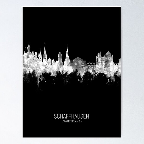 Item preview, Schaffhausen Switzerland Skyline designed and sold by ArtPrints.