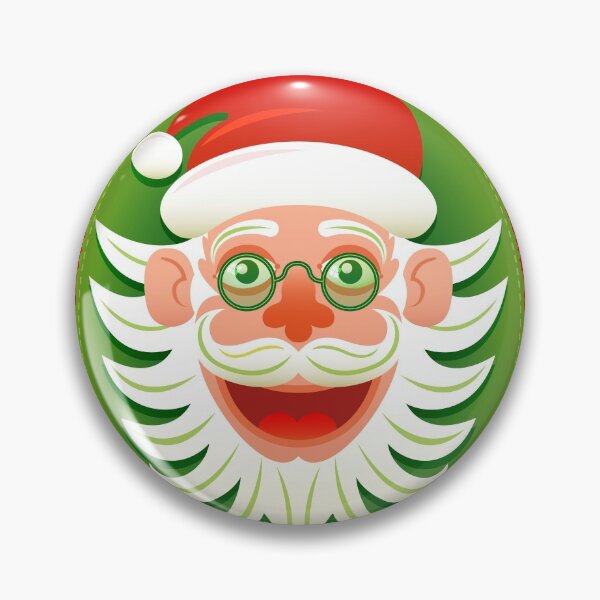 Item preview, Smiling Santa Claus celebrating Christmas in Hipster style designed and sold by Zoo-co.
