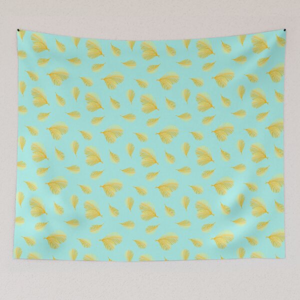 Item preview, gold delicate beautiful pattern of golden leaves and flowers designed and sold by IriSev.