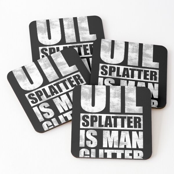 Item preview, Oil Splatter is Mann Glitter Car Diesel Mechanic Gift  designed and sold by Rzelemenz.