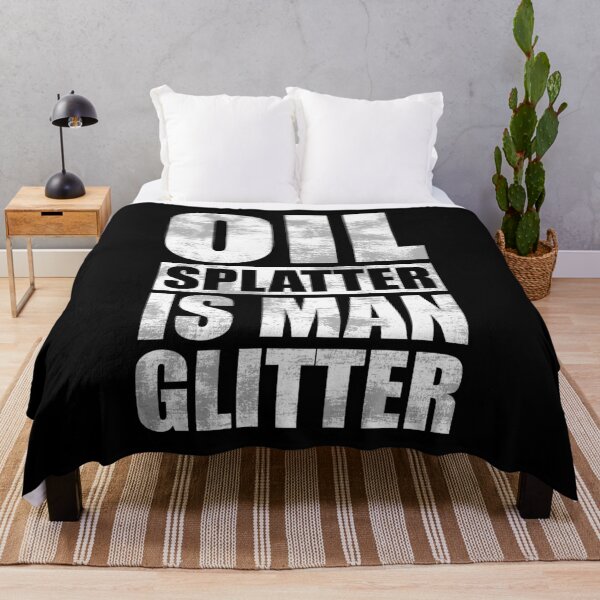 Item preview, Oil Splatter is Mann Glitter Car Diesel Mechanic Gift designed and sold by Rzelemenz.