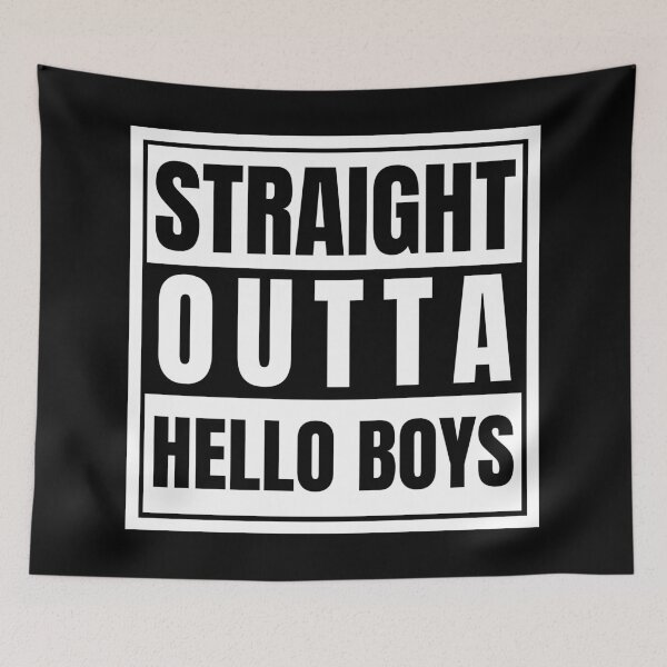 Item preview, Straight Outta Hell Hello Boys Crowley Lucifer Supernatural designed and sold by Nathalie Aynié.