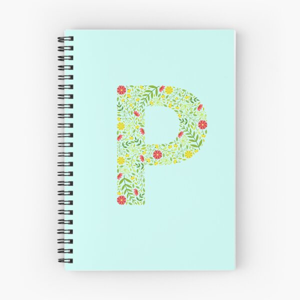 Item preview, Floral Letter P Monogram personalized name print  designed and sold by melbournegirl.