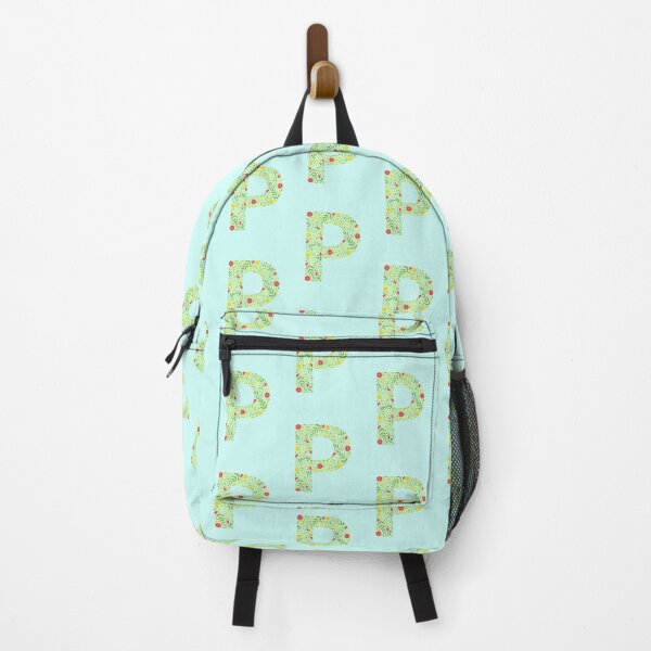 Item preview, Floral Letter P Monogram personalized name print designed and sold by melbournegirl.