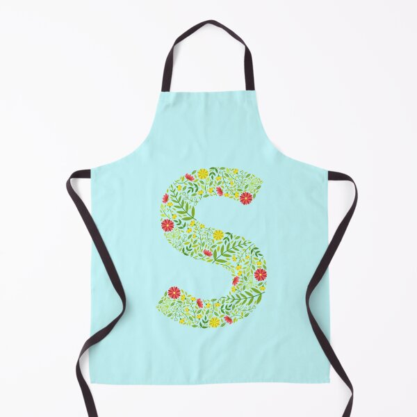 Item preview, Floral Letter S Monogram personalized name print designed and sold by melbournegirl.