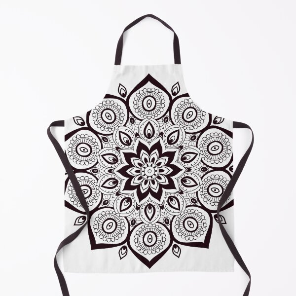 Item preview, Mandala, black color. Boho ethnic line art style designed and sold by anvino.