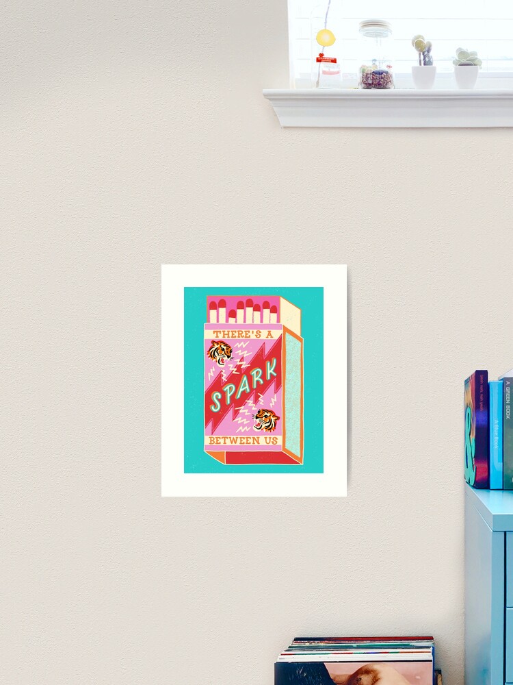 Thumbnail 2 of 3, Art Print, There's a spark between us designed and sold by uellaaa.