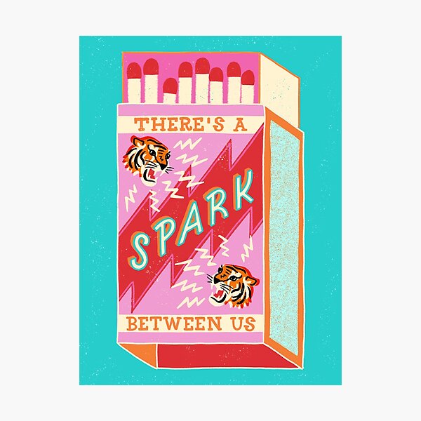 There's a spark between us Photographic Print