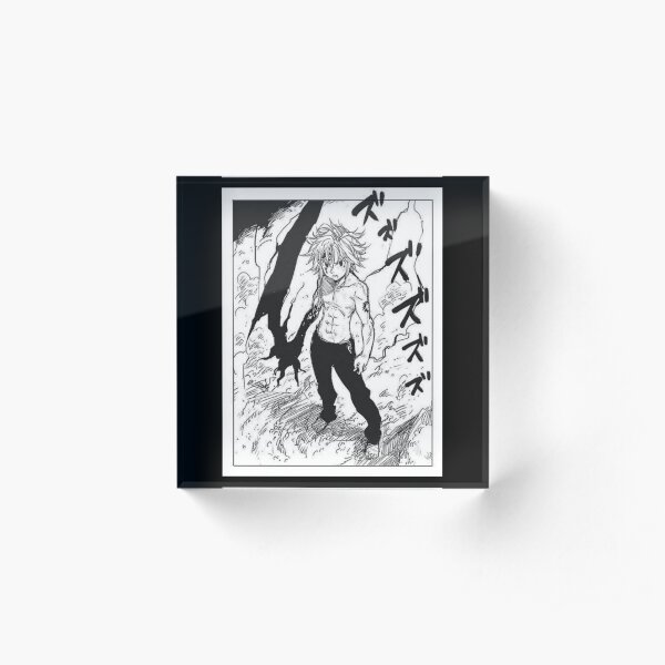 Meliodas Manga Panel Acrylic Block