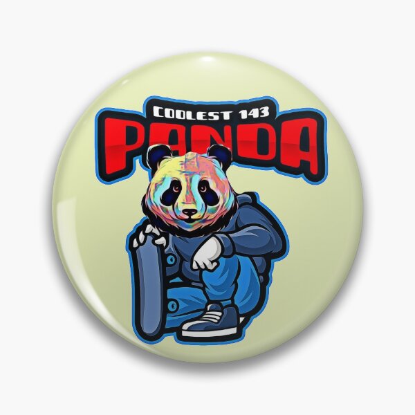 Item preview, Coolest 143 Panda (with skateboard) designed and sold by HamiltonmagicTs.