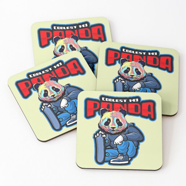 Item preview, Coolest 143 Panda (with skateboard) designed and sold by HamiltonmagicTs.