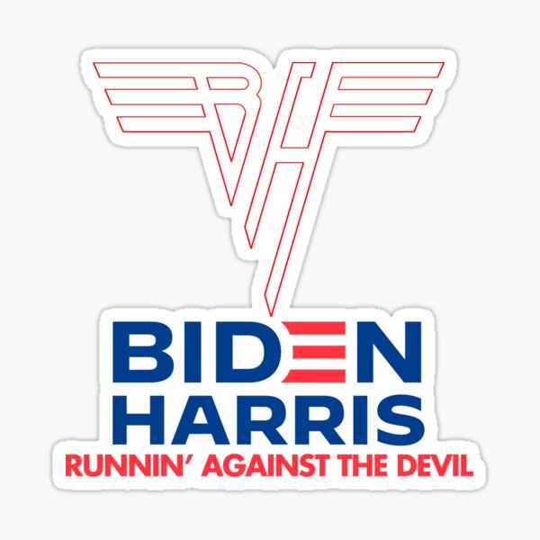 Biden Harris | Gegen den Teufel rennen Sticker