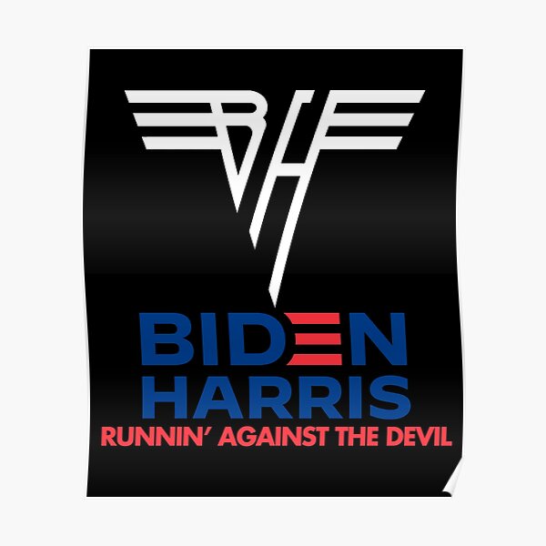 Biden Harris | Runnin' Against the Devil Poster