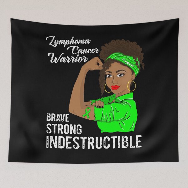 Item preview, Lymphoma Cancer Warrior Indestructible Survivor Awareness designed and sold by ZNOVANNA.