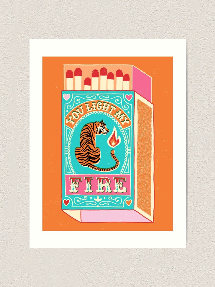 Alternate view of You light my fire Art Print