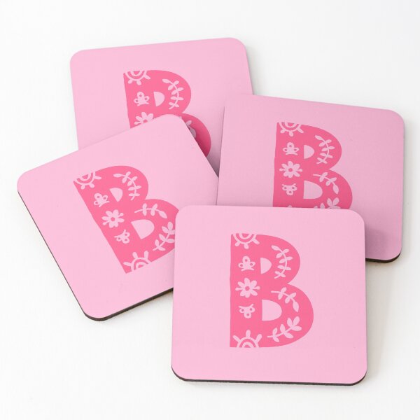 Item preview, Pink Letter B Monogram personalized name print  designed and sold by melbournegirl.