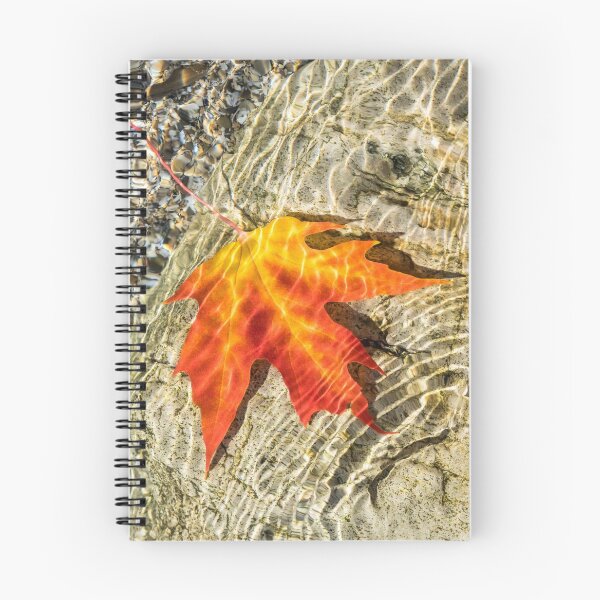 Item preview, Playful Patterns - Maple Leaf in Bold Yellow Orange and Vermilion Floating Underwater designed and sold by Georgia Mizuleva.