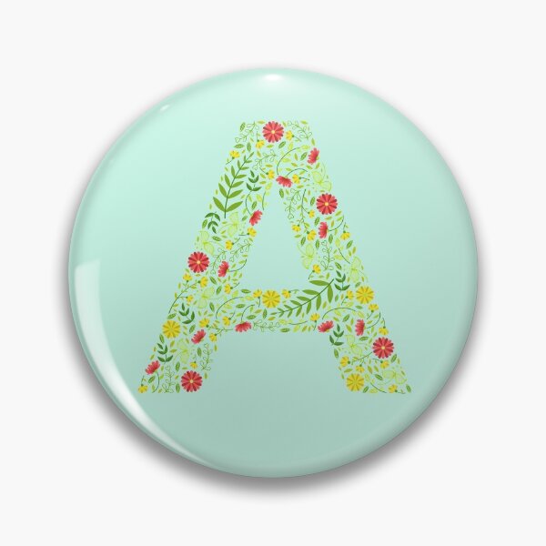 Item preview, Floral Letter A personalised name print  designed and sold by melbournegirl.