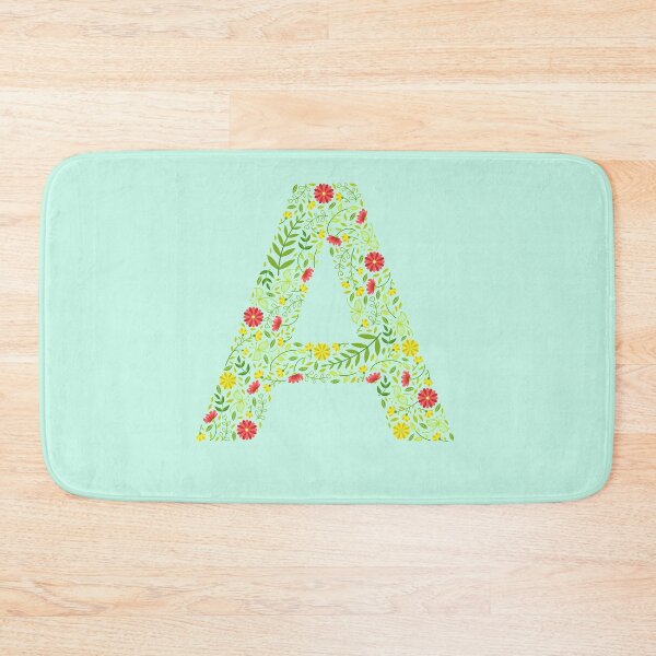 Item preview, Floral Letter A personalised name print  designed and sold by melbournegirl.