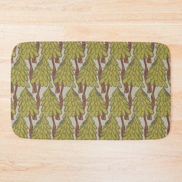 Item preview, pine trees forest pattern designed and sold by rysunki-malunki.