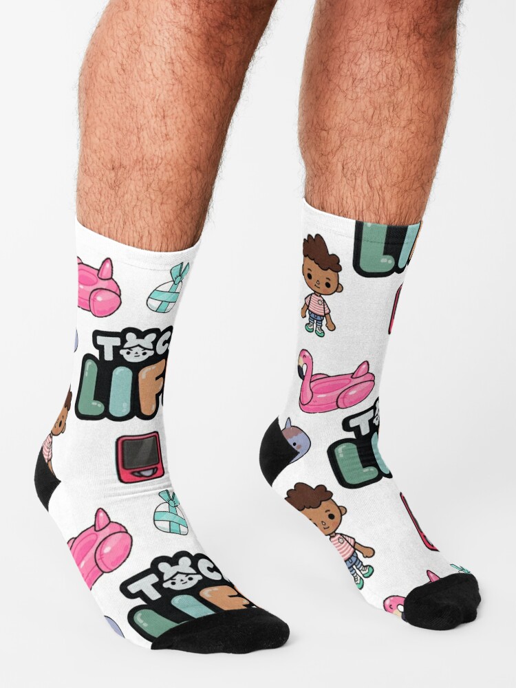 toca boca and gacha life Socks for Sale by TremblaySS