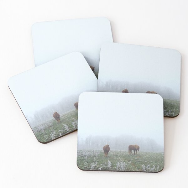 Item preview, Hazy winter day with Horses designed and sold by pumpqin.
