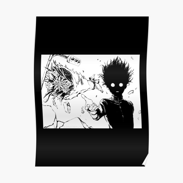 Mob Psycho Manga Panel Poster By Narcocynic Redbubble