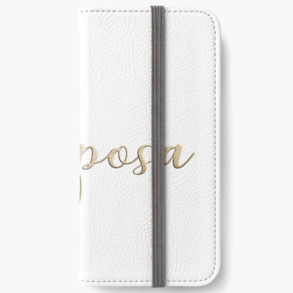 La sposa Gold Lettering iPhone Wallet