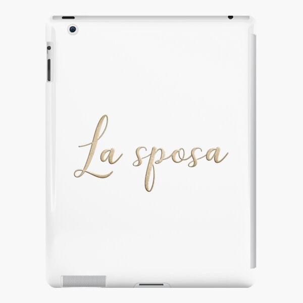La sposa Gold Lettering iPad Snap Case