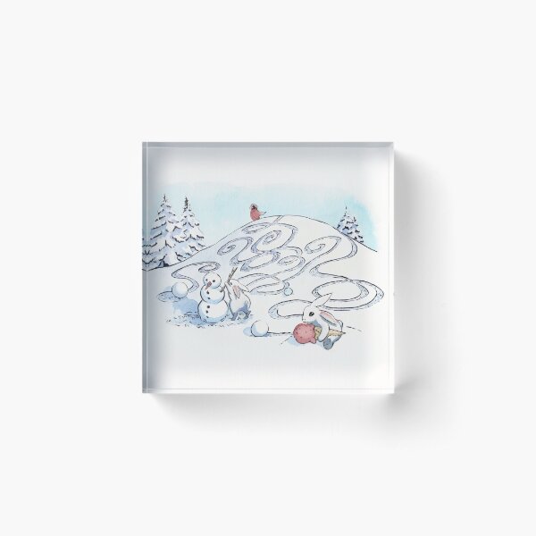 Winter Acrylic Block