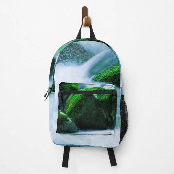 Item preview, Peaceful, serene, mountain stream flowing gently over mossy green rocks. designed and sold by JellyBeenzz.