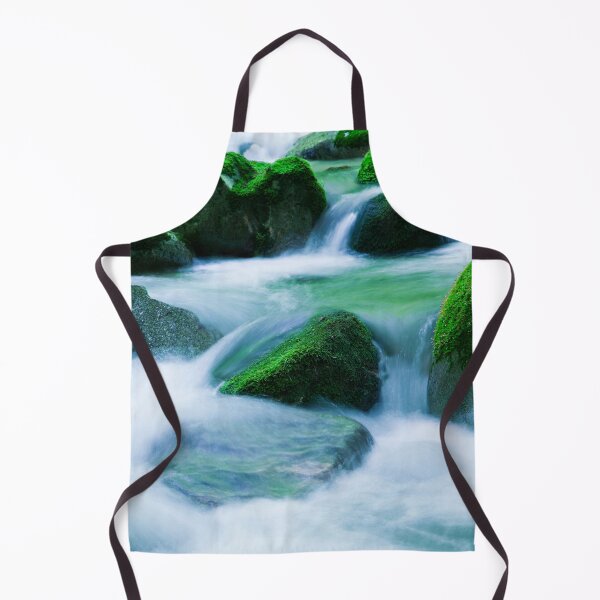 Item preview, Peaceful, serene, mountain stream flowing gently over mossy green rocks. designed and sold by JellyBeenzz.
