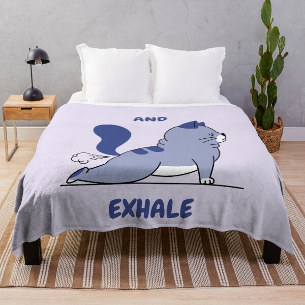 Item preview, Cat yoga pose exhale designed and sold by plzLOOK.