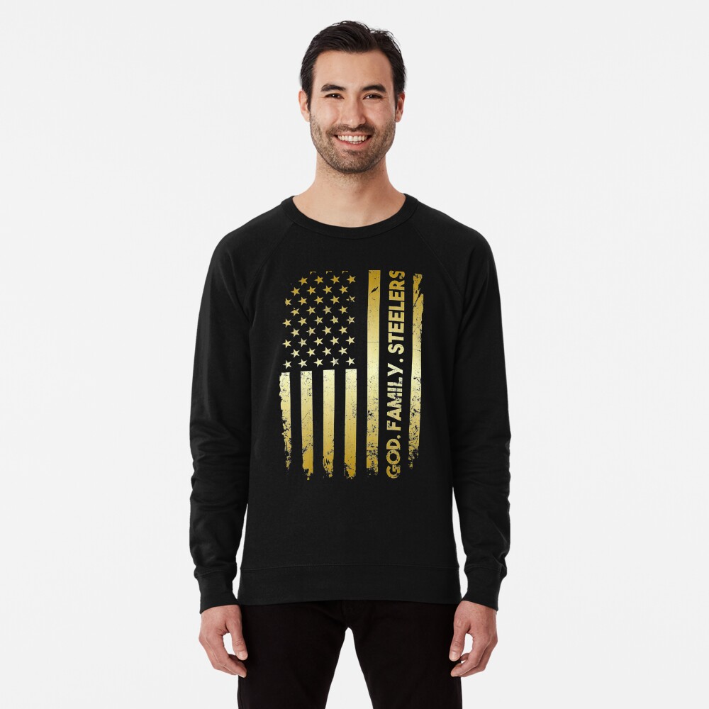 : God Family Steelers Pro Us Flag Shirt Father's Day Dad Gift T-Shirt  : Clothing, Shoes & Jewelry