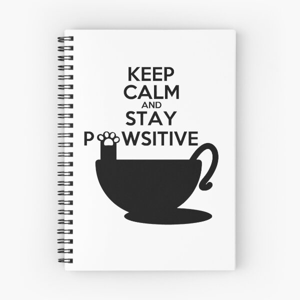 Item preview, Keep Calm And Stay Pawsitive designed and sold by Shopkittycat.