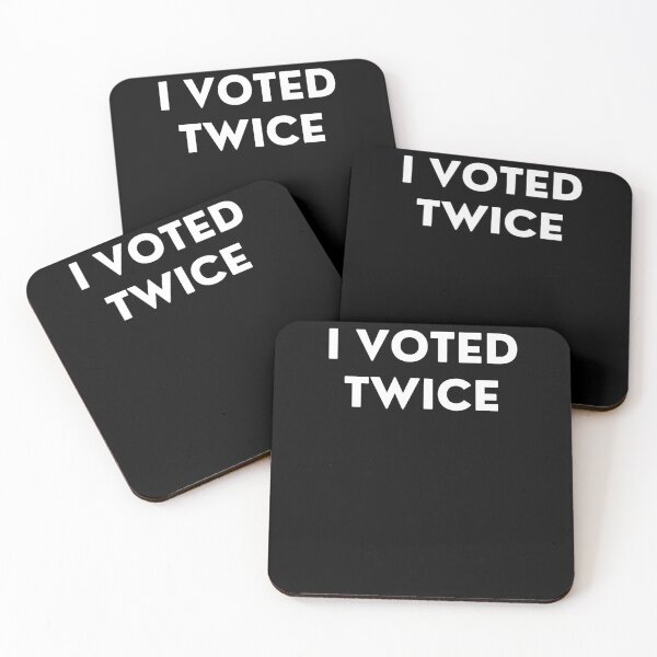 Item preview, I Voted Twice designed and sold by BigBoyShop.